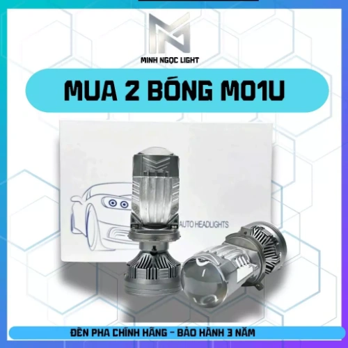 ĐÈN PHA BICAUMINI M01U-125W H4-12-24V - SX 2025 BH 2NĂM