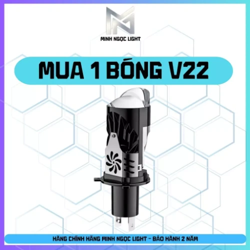 BiCauMiNi V22 PRO NEW 2026, 55W Phù Hợp Cho OTo Xe Máy H4 - DC 12-24V ( Tặng Kèm 1 Hậu Audi )
