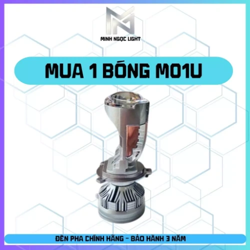 ĐÈN PHA BICAUMINI M01U-125W H4-12-24V - SX 2025 BH 2NĂM