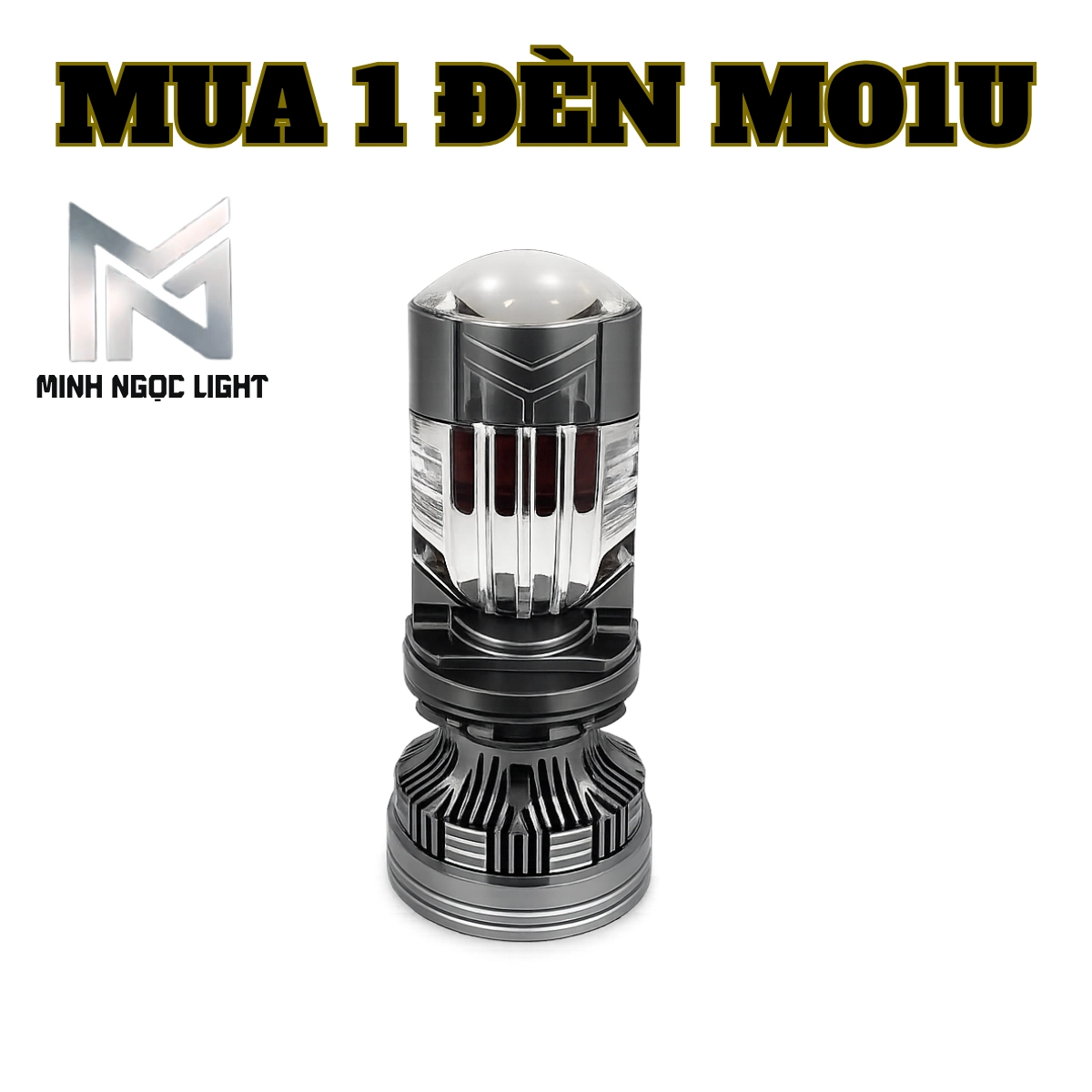 ĐÈN PHA BICAUMINI M01U -120W H4- 12-24V Bảo hành 2 năm