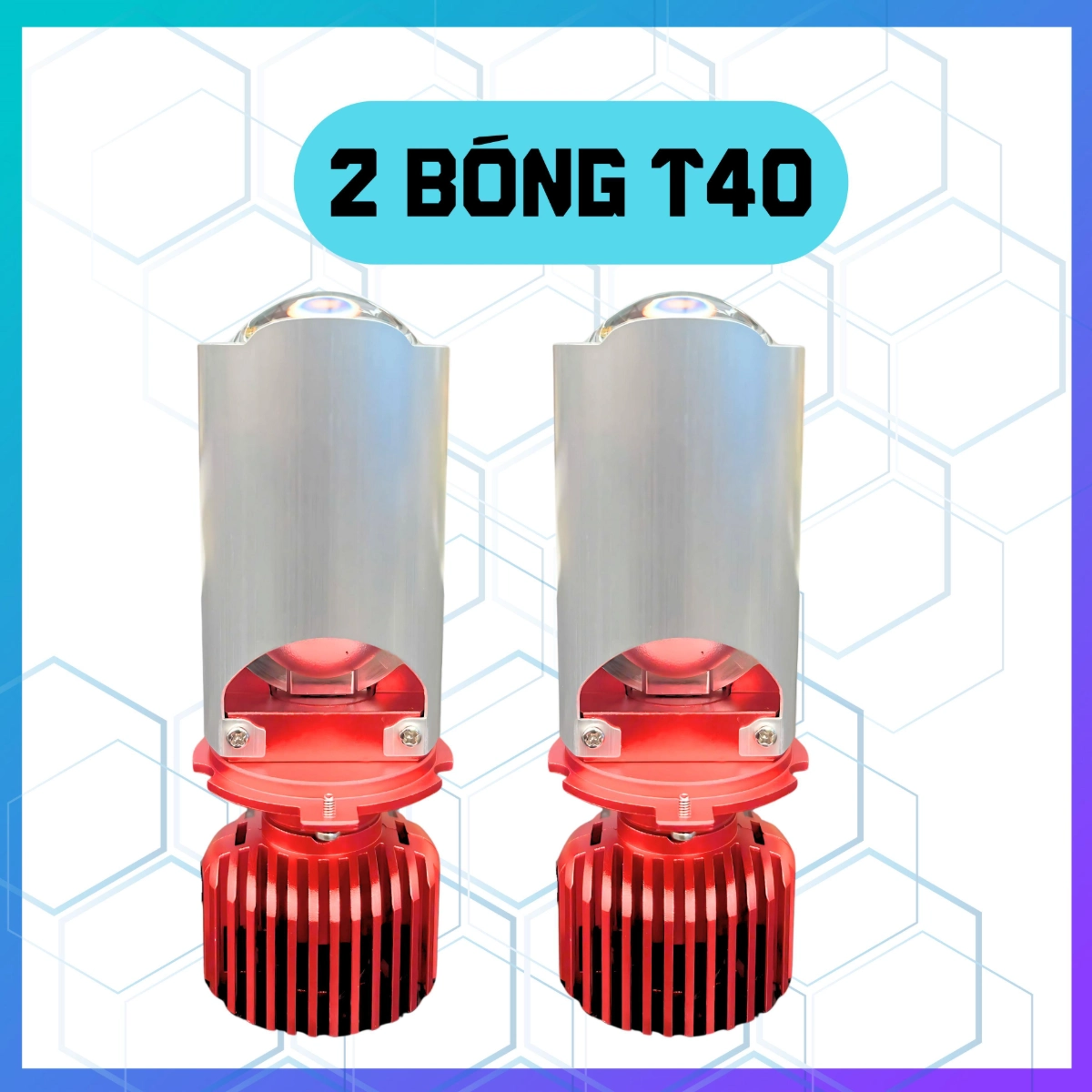 ĐÈN PHA LED T40 -PREMIUM- BH 24 Tháng ! Đèn Pha Bi Cầu Mini
