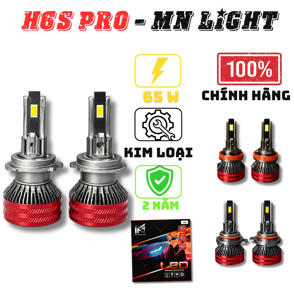 Đèn Led H6S + N6 . Tháng 2 / 2026 Đủ chân cho các dòng oto