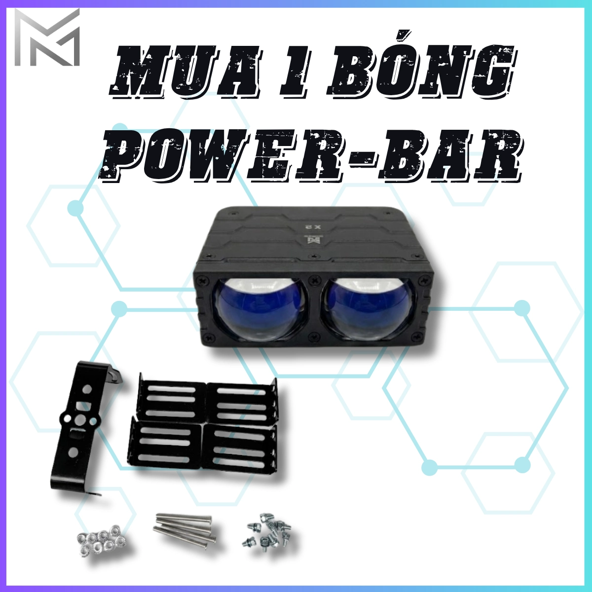 ĐÈN TRỢ SÁNG POWER BAR 90w ÁNH SÁNG TRẮNG . CÓ QUẠT TẢN NHIỆT