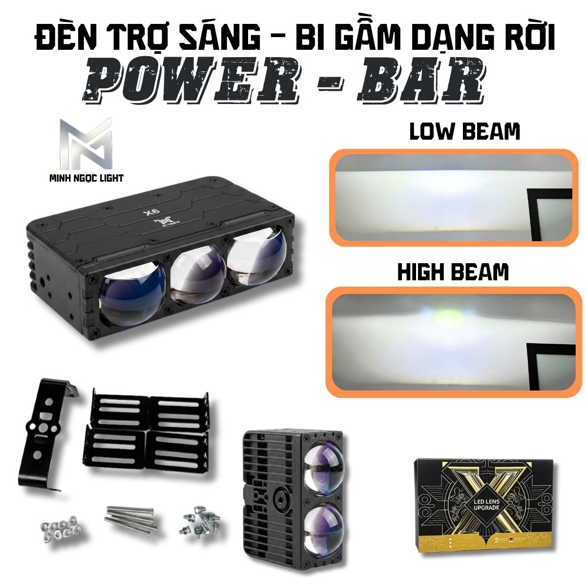 ĐÈN TRỢ SÁNG POWER BAR 90w ÁNH SÁNG TRẮNG  . CÓ QUẠT TẢN NHIỆT