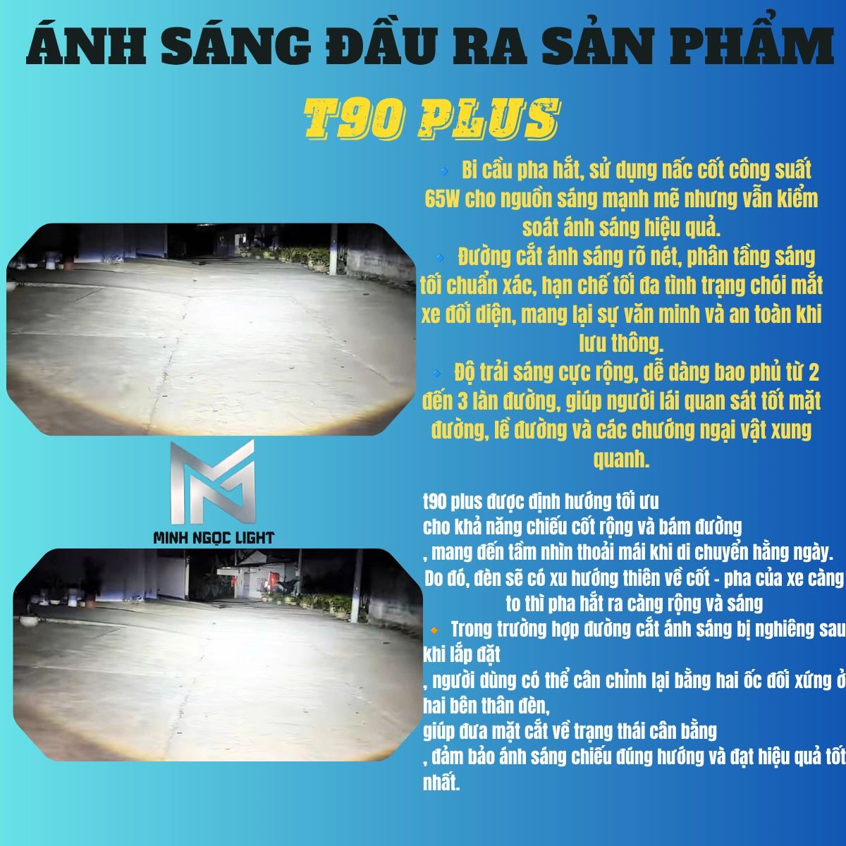 ĐÈN PHA Led T90 Plus + CHÂN H4 trong phân khúc Bi Cầu MiNi - Bảo hành 2 năm lỗi 1 đổi 1 ! Đèn Pha Đèn Ô Tô Máy H4 12v vs 24v