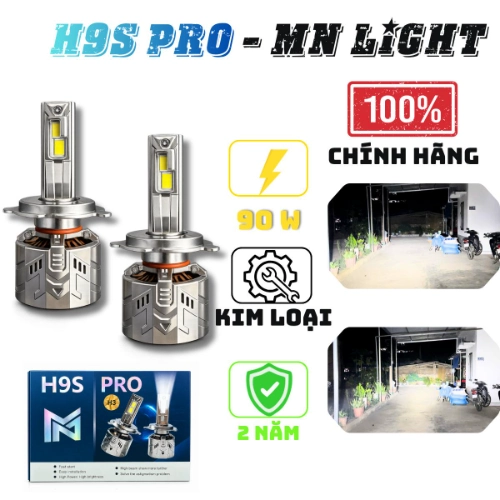 Đèn led tăng sáng H9S -115w- BH 24 Tháng lỗi 1 đổi 1 Dành cho OTo Xe Máy  12 và 24V Bảo Hành 2 năm Đèn Pha